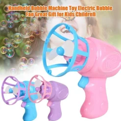 The Decor Haven Babyspielzeug-Elektrischer Seifenblasenblumen-Ventilator – Lustiges Outdoor-Spielzeug für Kinder