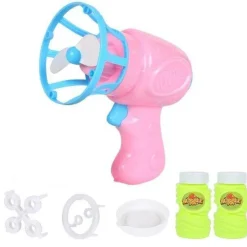 The Decor Haven Babyspielzeug-Elektrischer Seifenblasenblumen-Ventilator – Lustiges Outdoor-Spielzeug für Kinder