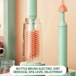 Kinder Little Nest Kinderwagen & Zubehör|Küche & Esszimmer-Elektrischer Silikon-Flaschenreiniger – Rotierendes Geschirrspülwerkzeug