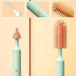 Kinder Little Nest Kinderwagen & Zubehör|Küche & Esszimmer-Elektrischer Silikon-Flaschenreiniger – Rotierendes Geschirrspülwerkzeug