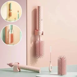 Kinder Little Nest Kinderwagen & Zubehör|Küche & Esszimmer-Elektrischer Silikon-Flaschenreiniger – Rotierendes Geschirrspülwerkzeug