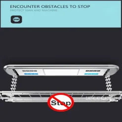 Tranquil Waters Badezimmer-Elektrischer Teleskop-Wäscheständer - Automatischer Wäschetrockner mit Fernbedienung