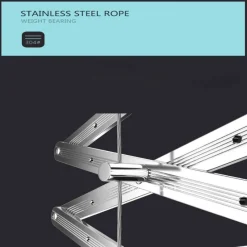 Tranquil Waters Badezimmer-Elektrischer Teleskop-Wäscheständer - Automatischer Wäschetrockner mit Fernbedienung