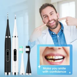 PureGlow Frauenpflege|Körperpflege-Elektrischer Ultraschall-Zahnreiniger, Zahnaufhellung, Plaque