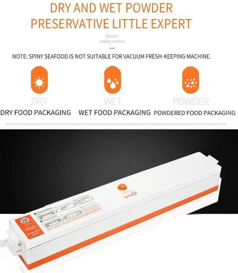 The Decor Haven Küche & Esszimmer-Elektrischer Vakuumierer – Lebensmittelkonservierungsgerät für Frische