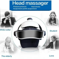 The Relaxation Nook Gesundheits-Gadgets|Gesundheits- Und Entspannungstools-Elektrisches Kopfmassagegerät – Entspannendes Kopfhautmassagegerät zur Stresslinderung