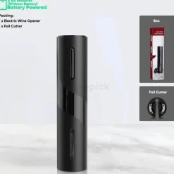 Plates u0026 More Küche & Esszimmer-Elektrisches Weinöffner-Set – Automatisches Weinwerkzeug mit Folienschneider