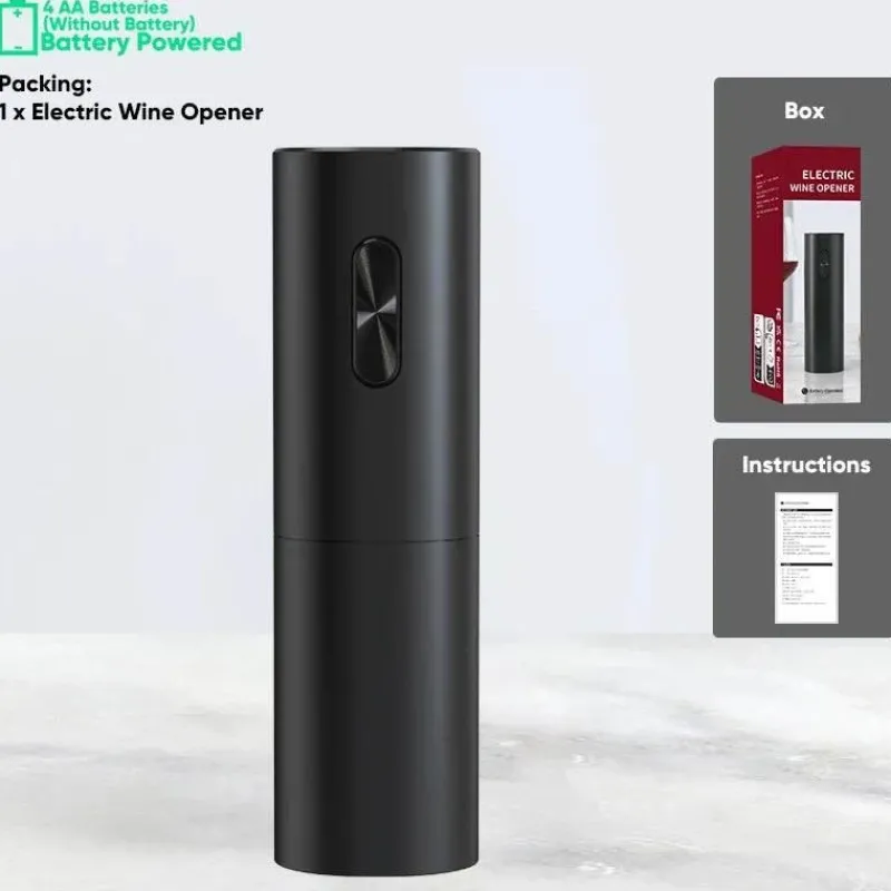 Plates u0026 More Küche & Esszimmer-Elektrisches Weinöffner-Set – Automatisches Weinwerkzeug mit Folienschneider