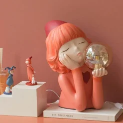 Glow u0026 Shade Beleuchtung-Elfenmädchen Fantasy Tischlampe - Resin Beleuchtung Dekor