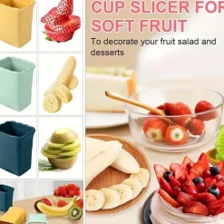 Timeless Touch Küche & Esszimmer-Erdbeerschneider – Tragbarer Obst- und Gemüseschneider fürs Camping