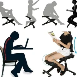 Tranquil Touch Gesundheits-Gadgets|Gesundheits- Und Entspannungstools-Ergonomischer Kniestützstuhl – Verstellbarer Komfortsitz