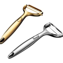 Tom Küche & Esszimmer-Ergonomischer Y-Schäler aus Edelstahl für Obst und Gemüse