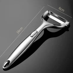 Tom Küche & Esszimmer-Ergonomischer Y-Schäler aus Edelstahl für Obst und Gemüse