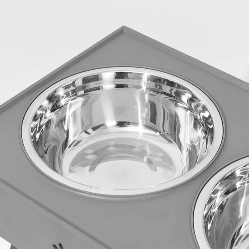 Furry Haven Haustierzubehör|Tierfütterung-Erhöhter, verstellbarer Futternapf für Haustiere – Ständer für Hunde- und Katzennäpfe