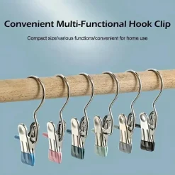 Room to Spare Aufbewahrung Und Organisation-10er-Pack Edelstahlhaken – Stiefelclips für Wäsche und Aufbewahrung