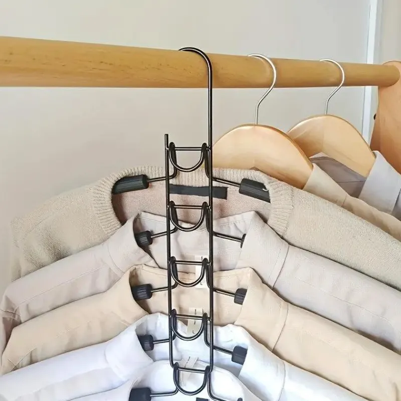 Room to Spare Aufbewahrung Und Organisation-2er-Pack 5-stufige Metallbügel – Platzsparender, faltbarer Organizer