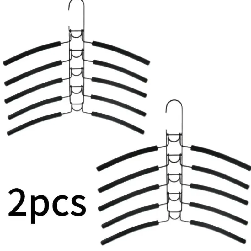 Room to Spare Aufbewahrung Und Organisation-2er-Pack 5-stufige Metallbügel – Platzsparender, faltbarer Organizer
