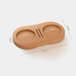 Tom Küche & Esszimmer-Espresso Tamper Station - Tamper-Zubehör mit Holzsockel