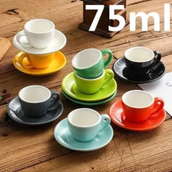 Plates u0026 More Küche & Esszimmer-Espresso-Kaffeetassen-Set aus Keramik – Teetassen und Becher aus Keramik zum Frühstück