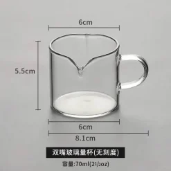 Plates u0026 More Küche & Esszimmer-Espresso-Milchkännchen mit Holzgriff - Latte Art Pitcher