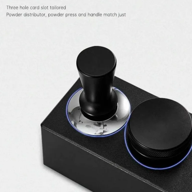 Tom Küche & Esszimmer-Espresso-Tamperstation – Kompatibel mit 51–58 mm Siebträgern