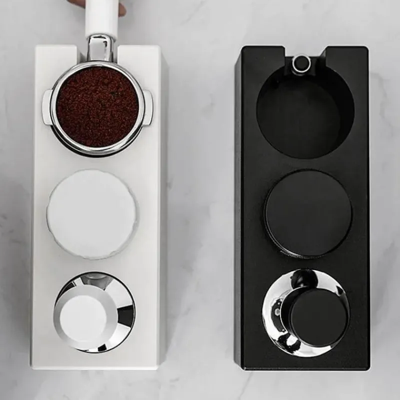Tom Küche & Esszimmer-Espresso-Tamperstation – Kompatibel mit 51–58 mm Siebträgern