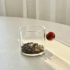 Plates u0026 More Küche & Esszimmer-Espressotassen-Set aus Glas – 110 ml Kaffeebecher mit Untertassen