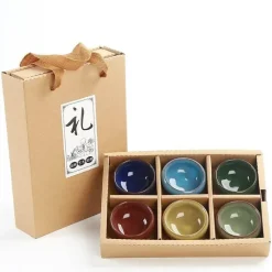 Plates u0026 More Küche & Esszimmer-Espressotassen-Set aus Keramik – Eisknackende Kaffee- und Teetassen