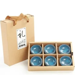 Plates u0026 More Küche & Esszimmer-Espressotassen-Set aus Keramik – Eisknackende Kaffee- und Teetassen