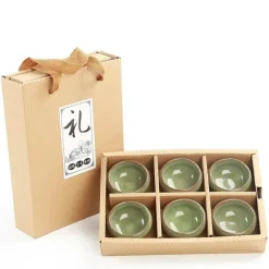 Plates u0026 More Küche & Esszimmer-Espressotassen-Set aus Keramik – Eisknackende Kaffee- und Teetassen