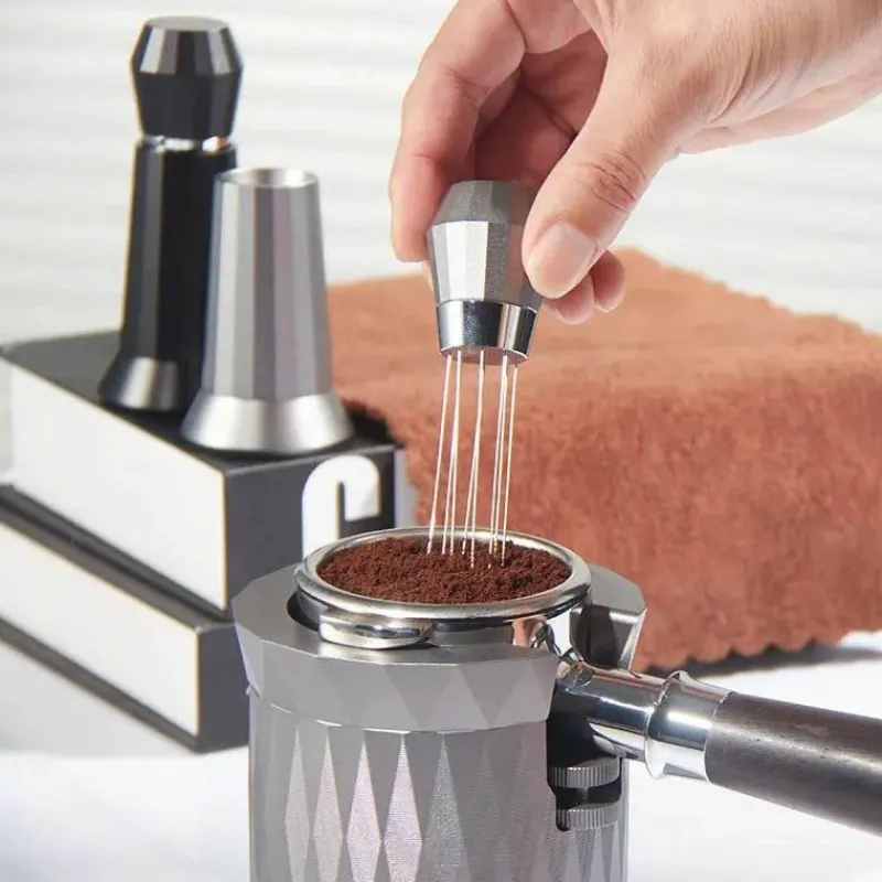 Tom Küche & Esszimmer-Espresso-Verteilerwerkzeug – WDT Kaffeestampfer und Rührer aus Aluminiumlegierung