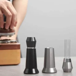 Tom Küche & Esszimmer-Espresso-Verteilerwerkzeug – WDT Kaffeestampfer und Rührer aus Aluminiumlegierung