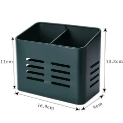 Tom Küche & Esszimmer-Essstäbchenhalter aus Edelstahl – Abtropfgestell mit 2 Gittern