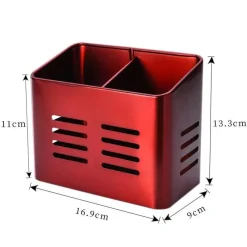 Tom Küche & Esszimmer-Essstäbchenhalter aus Edelstahl – Abtropfgestell mit 2 Gittern