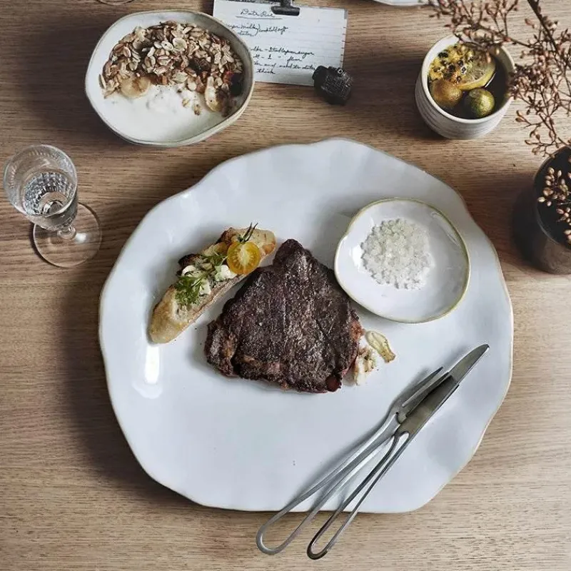 Elegance at the Table Küche & Esszimmer-Essteller-Set aus Keramik – Hochwertige runde Teller für Zuhause und das Restaurant