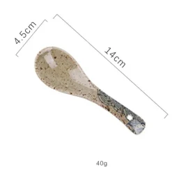 Elegance at the Table Küche & Esszimmer-Essteller-Set mit japanischem Fischdruck – einzigartiges Keramikgeschirr