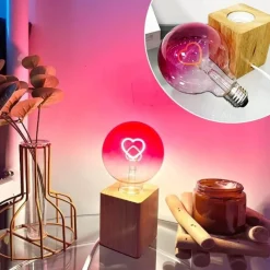 Comfort u0026 Style Beleuchtung-Eternity Love Heart LED-Lampe – romantisches Atmosphärenlicht