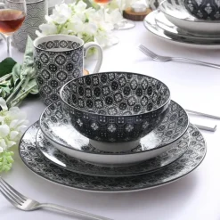 Elegance at the Table Küche & Esszimmer-Euporie Porzellan-Geschirrset – Elegantes Tafelservice