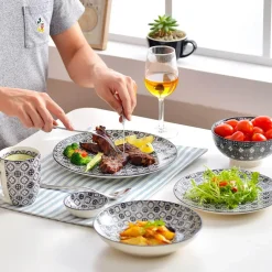 Elegance at the Table Küche & Esszimmer-Euporie Porzellan-Geschirrset – Elegantes Tafelservice