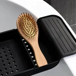 Serene Splash Badezimmer-Expandable Bathtub Caddy - Luxury Bath Tray for Relaxation and Spa Experience