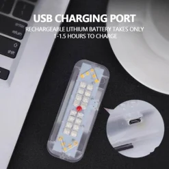 Decor Fahrräder & Verkehr-Fahrradhelm Solar Rücklicht - Wiederaufladbares LED Sicherheitslicht