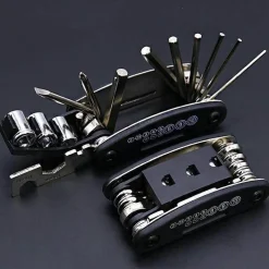 Roam Ready Fahrräder & Verkehr|Outdoor-Artikel-Fahrradreparaturwerkzeug 15-in-1 – Multifunktionales Taschen-Wartungsset