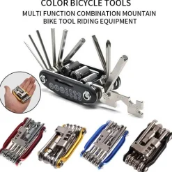 Roam Ready Fahrräder & Verkehr|Outdoor-Artikel-Fahrradreparaturwerkzeug 15-in-1 – Multifunktionales Taschen-Wartungsset