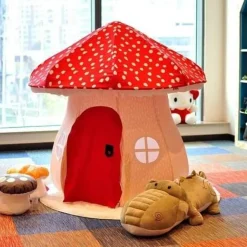 The Decor Haven Babyspielzeug-Fairy Mushroom Mansion Spielzeughaus – Magisches Kinderspielset
