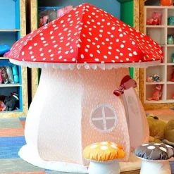 The Decor Haven Babyspielzeug-Fairy Mushroom Mansion Spielzeughaus – Magisches Kinderspielset