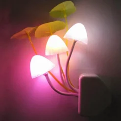 Comfort u0026 Style Beleuchtung-Fairy Mushroom Wall Lamp - Colorful Night Light Decor