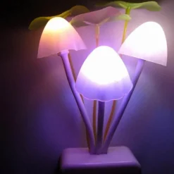 Comfort u0026 Style Beleuchtung-Fairy Mushroom Wall Lamp - Colorful Night Light Decor