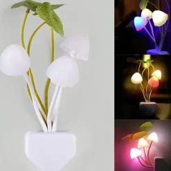 Comfort u0026 Style Beleuchtung-Fairy Mushroom Wall Lamp - Colorful Night Light Decor