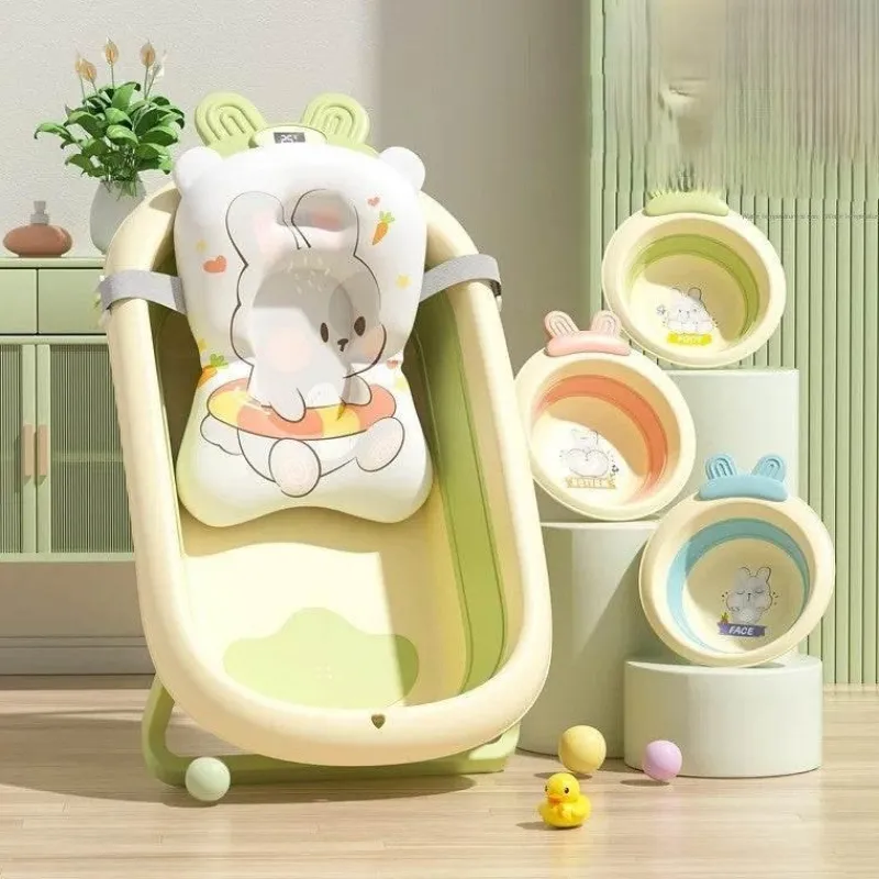 Kinder The Blissful Bath Kinderwagen & Zubehör|Badezimmer-Faltbare Babybadewanne - Temperatursensoranzeige