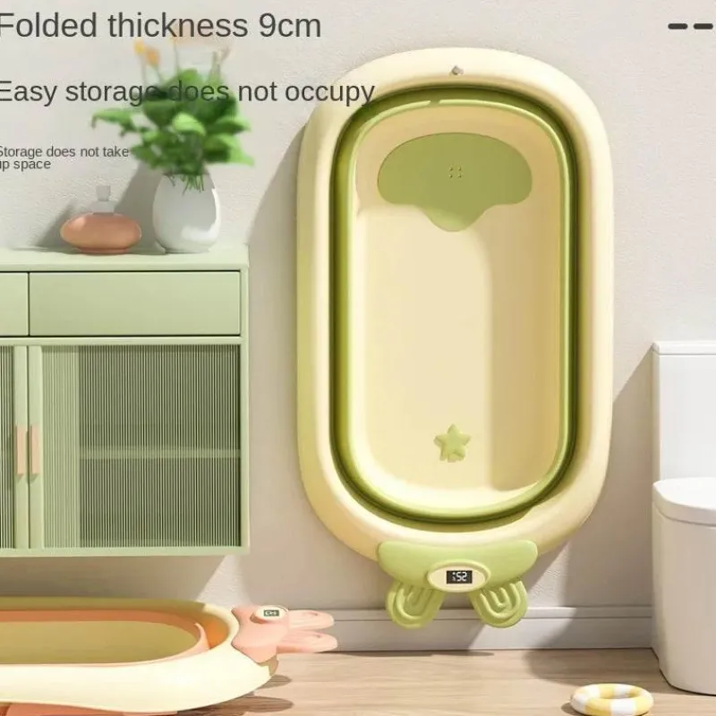 Kinder The Blissful Bath Kinderwagen & Zubehör|Badezimmer-Faltbare Babybadewanne - Temperatursensoranzeige